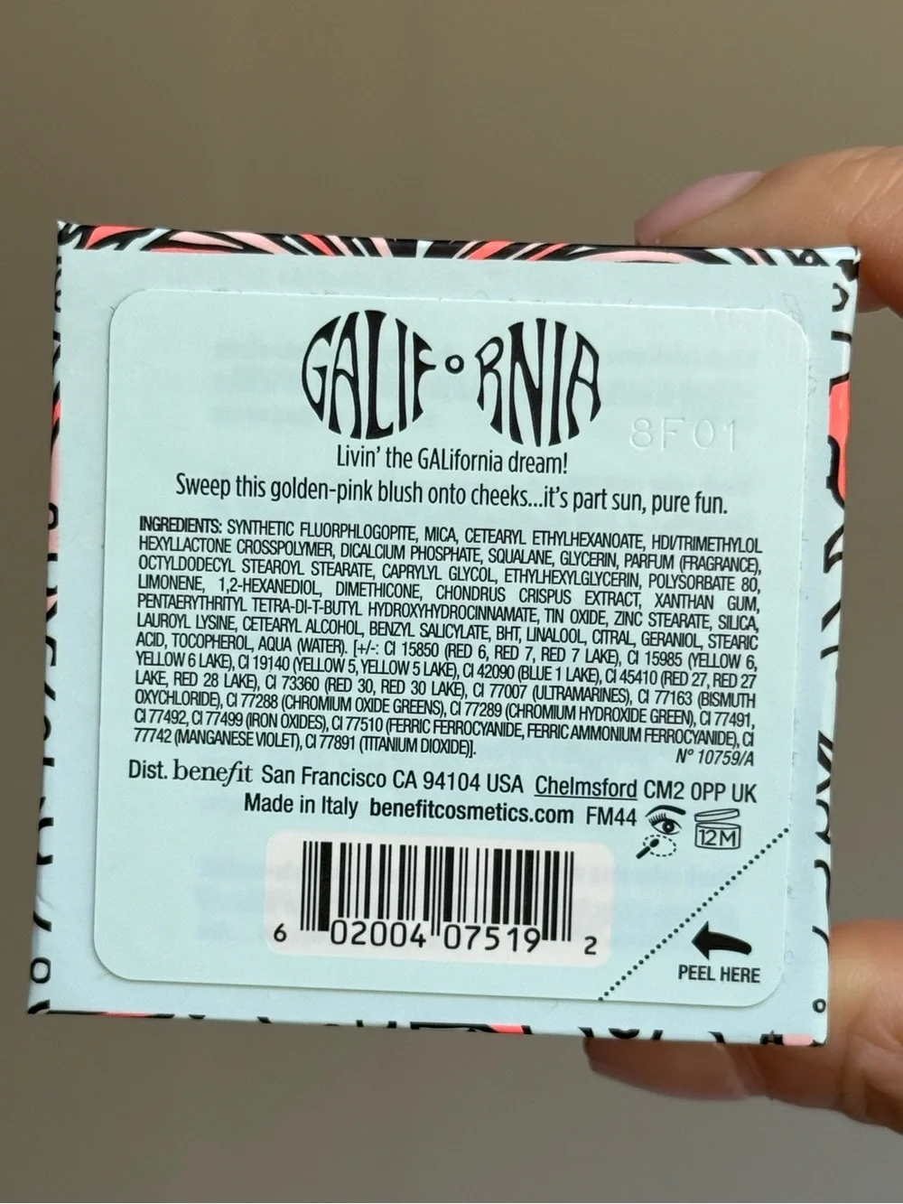 Benefit brand new
